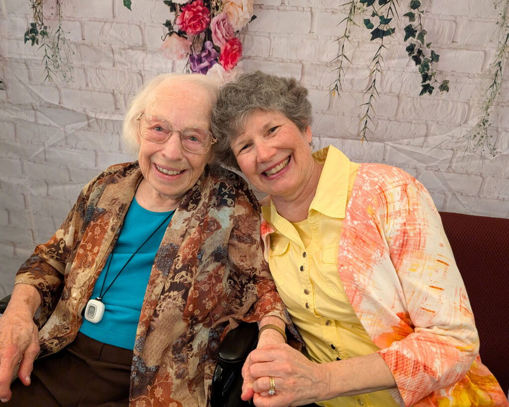Two smiling ladies